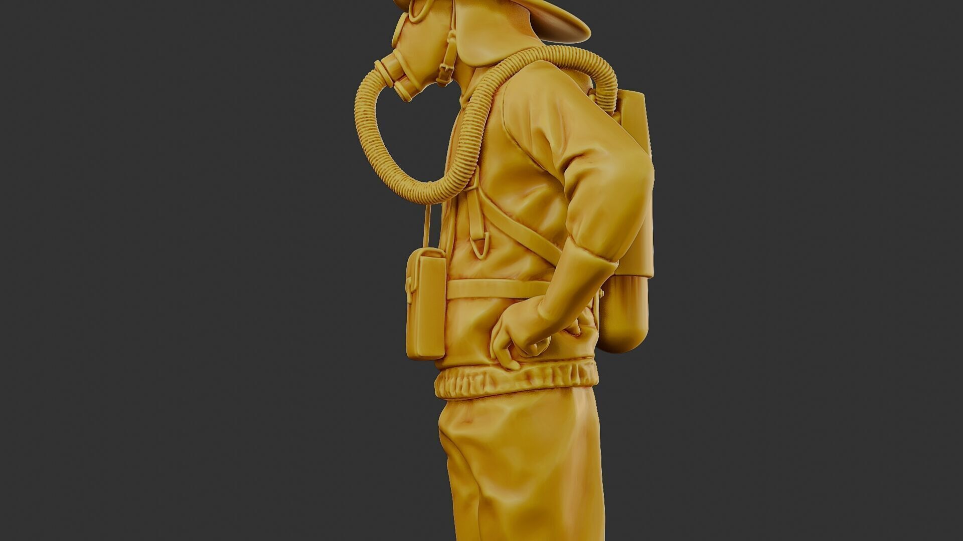 Czechoslovakian firefighter 90s 001 3D print model_17
