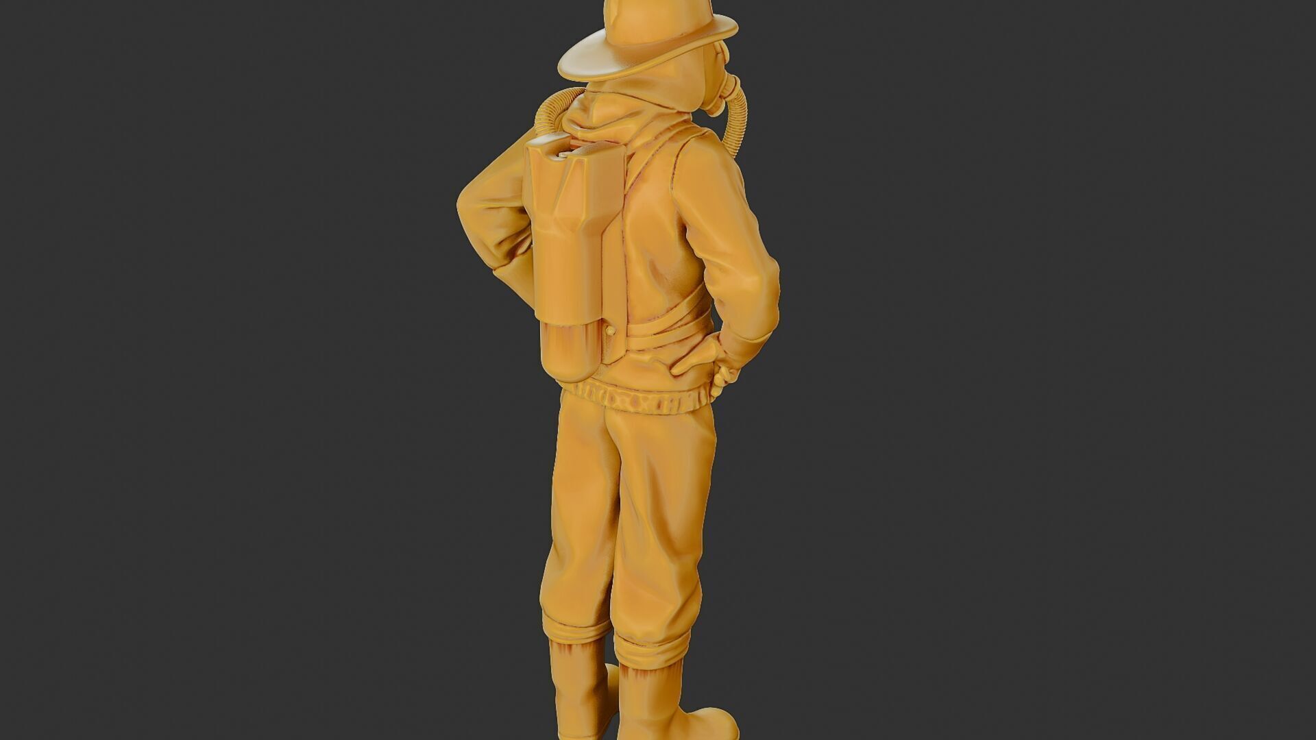Czechoslovakian firefighter 90s 001 3D print model_24
