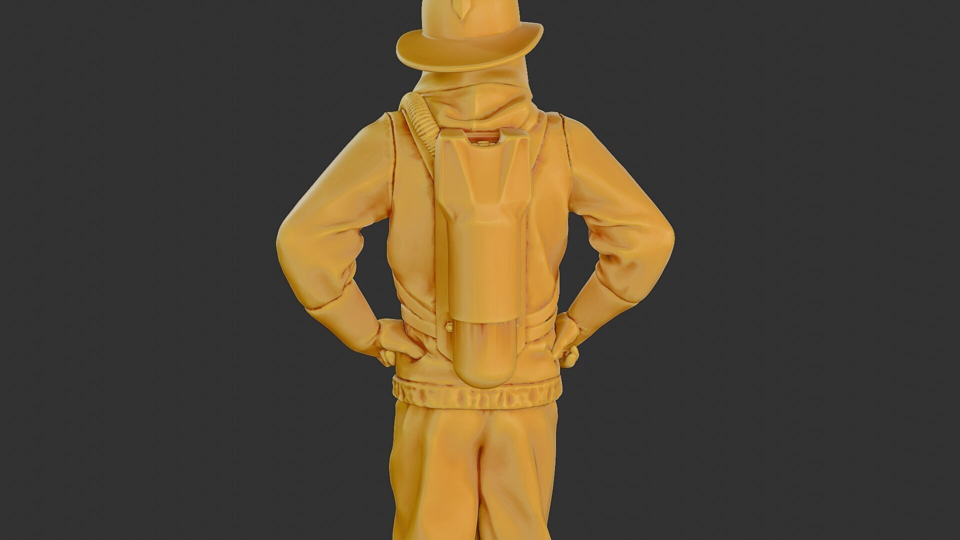 Czechoslovakian firefighter 90s 001 3D print model_21
