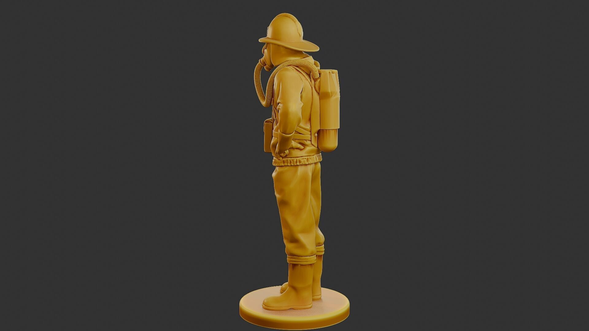 Czechoslovakian firefighter 90s 001 3D print model_4