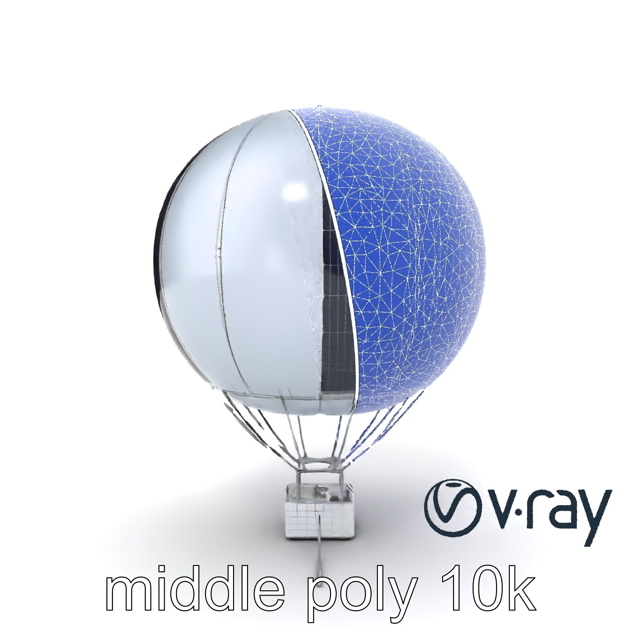 Futuristic Solar-Powered Balloon model pack Low-poly 3D model_17