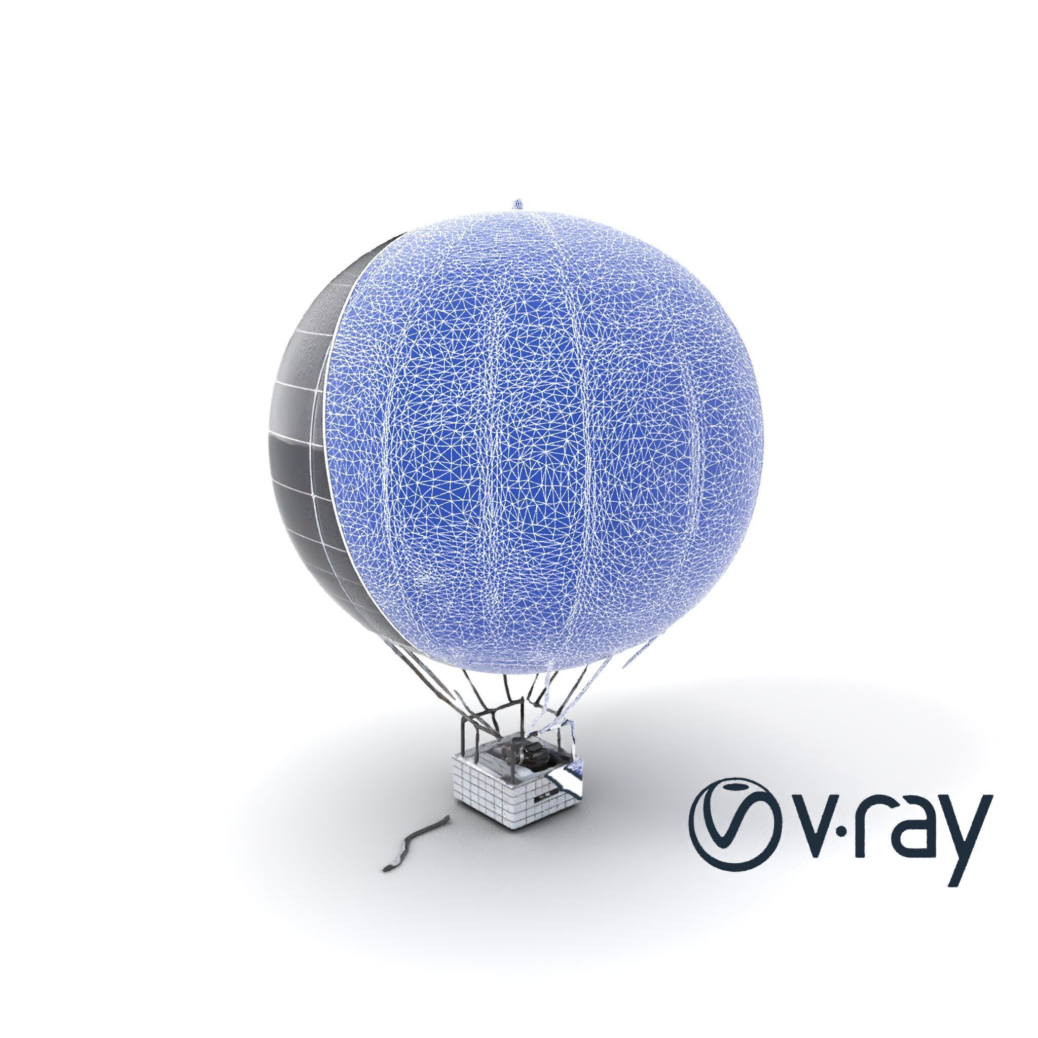 Futuristic Solar-Powered Balloon model pack Low-poly 3D model_26