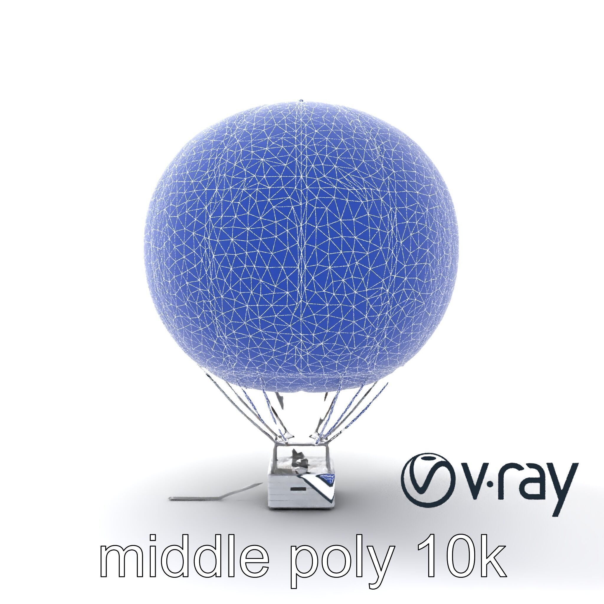 Futuristic Solar-Powered Balloon model pack Low-poly 3D model_25