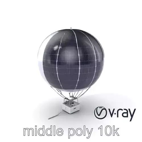 Futuristic Solar-Powered Balloon model pack Low-poly 3D model Futuristic Solar-Powered Balloon model pack Low-poly 3D model
