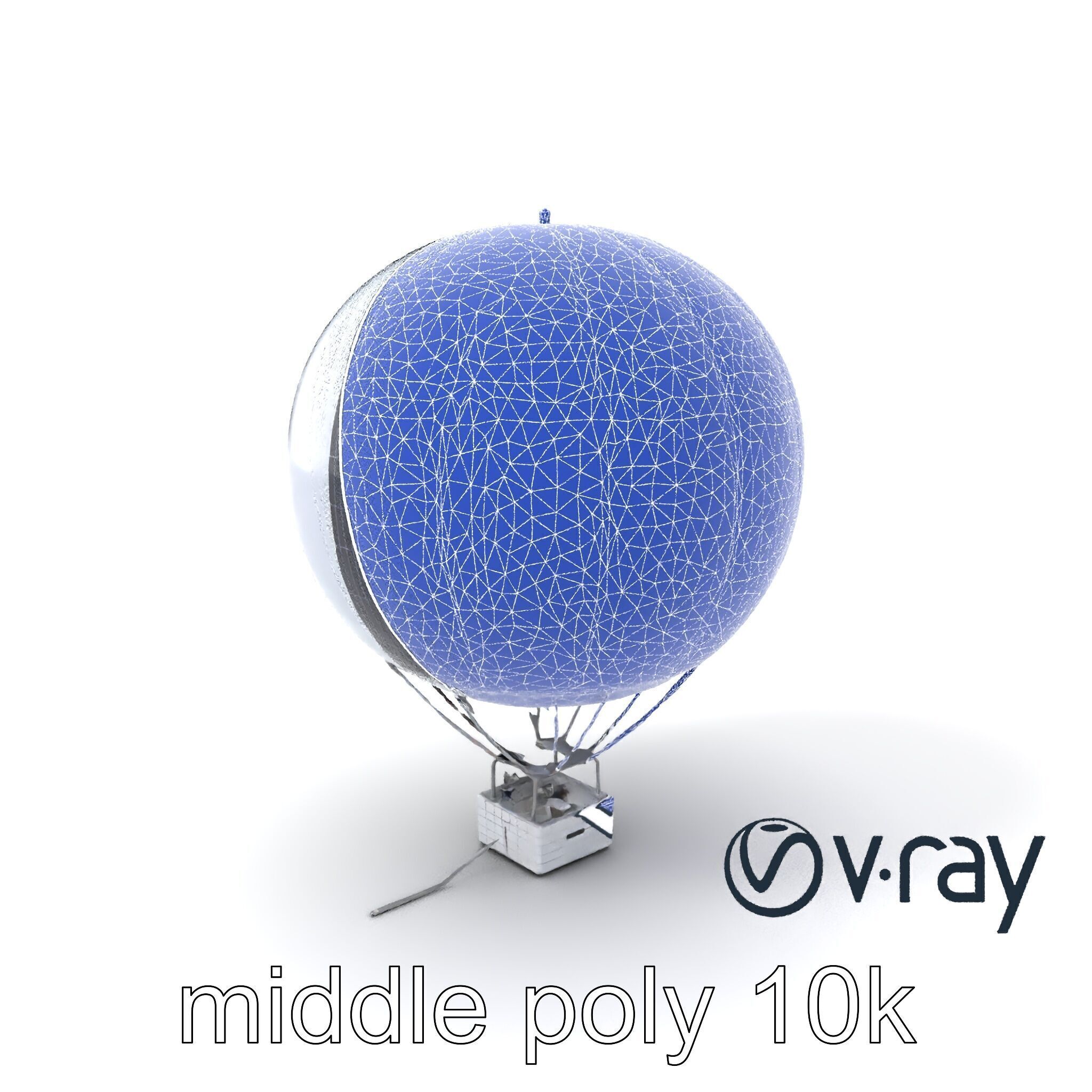 Futuristic Solar-Powered Balloon model pack Low-poly 3D model_21