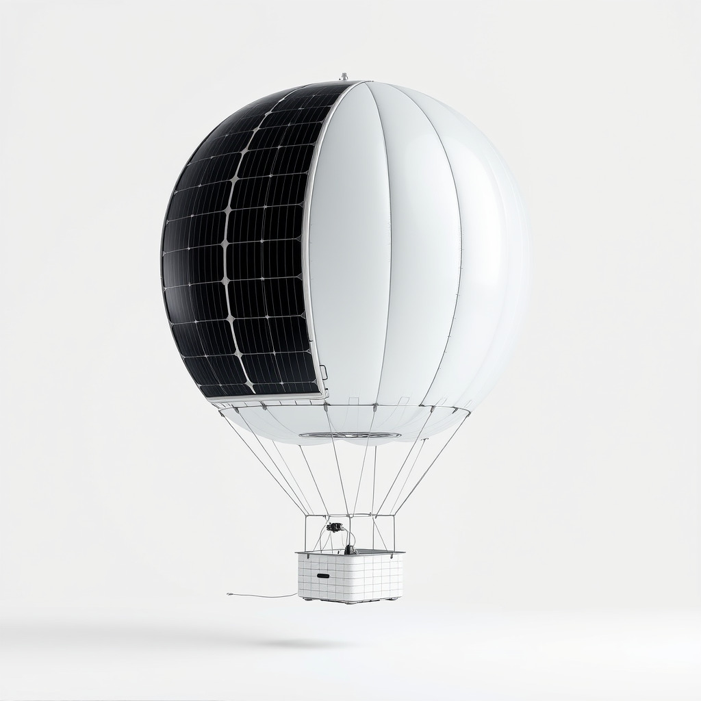 Futuristic Solar-Powered Balloon model pack Low-poly 3D model_3