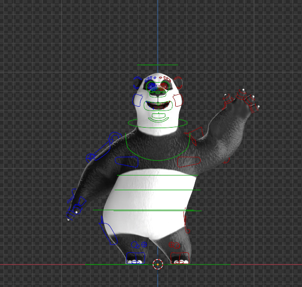 Panda 3D Model Rigged Textured Low-poly 3D model_11