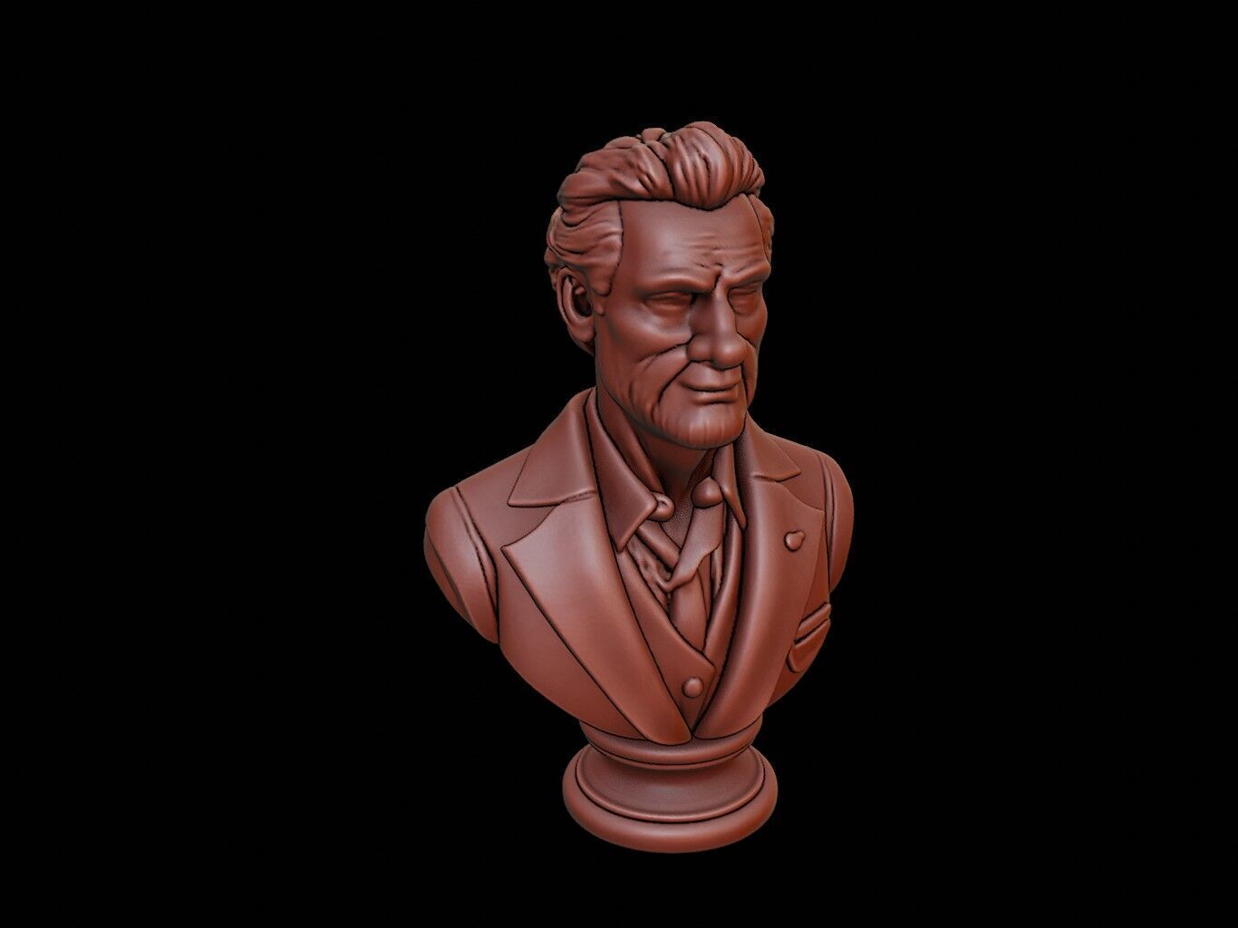 Musician Bust 3D print model_1