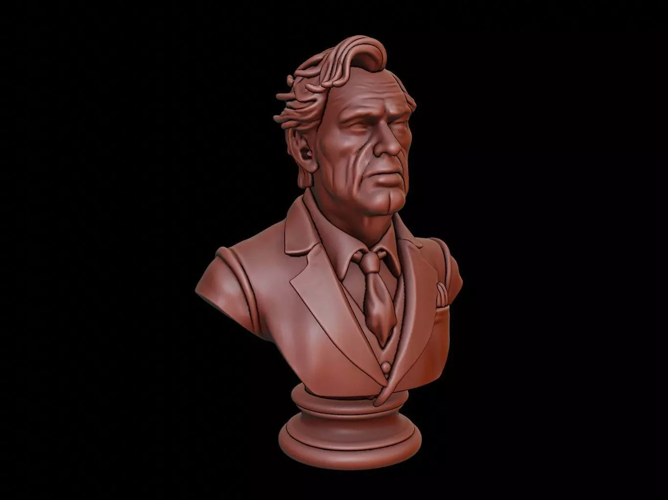 Musician Bust 3D print model_0