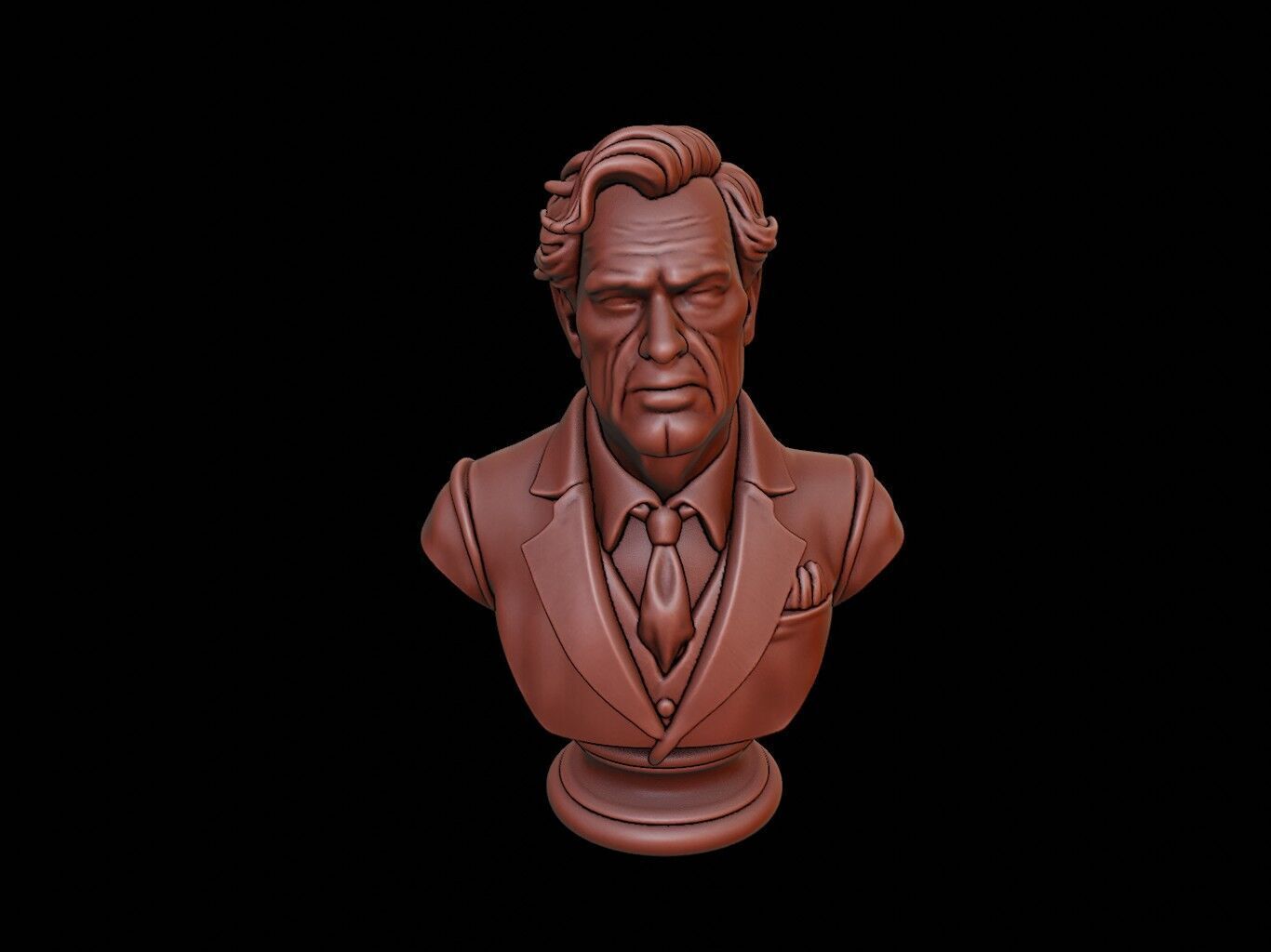 Musician Bust 3D print model_1