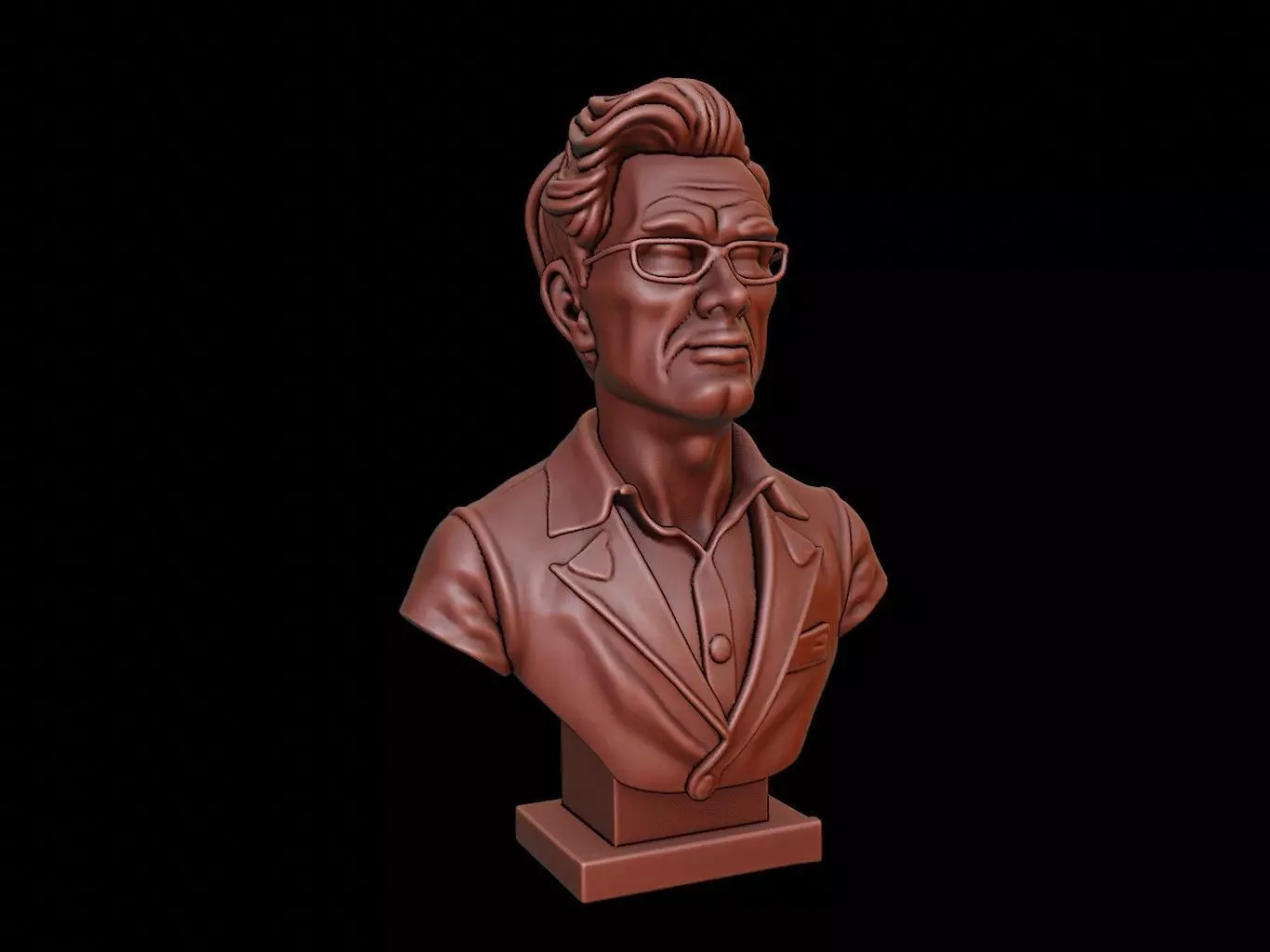 Musician Bust 3D print model