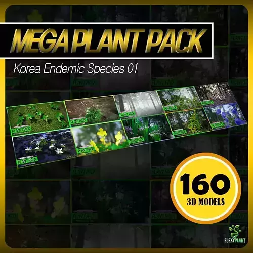 MEGA PLANT PACK - 10 Korea Endemic Species 01 Pack