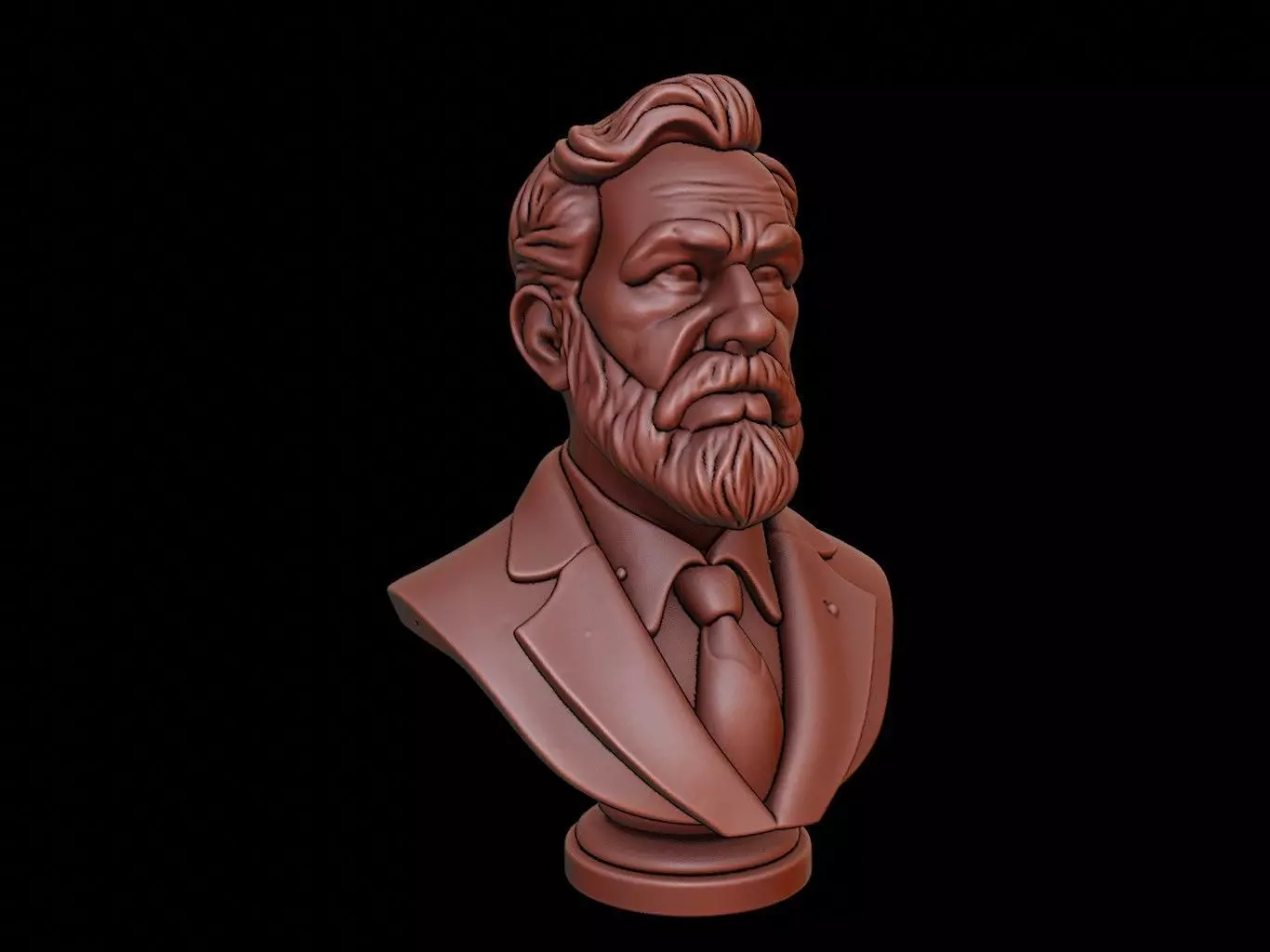 Painter Bust 3D print model_0