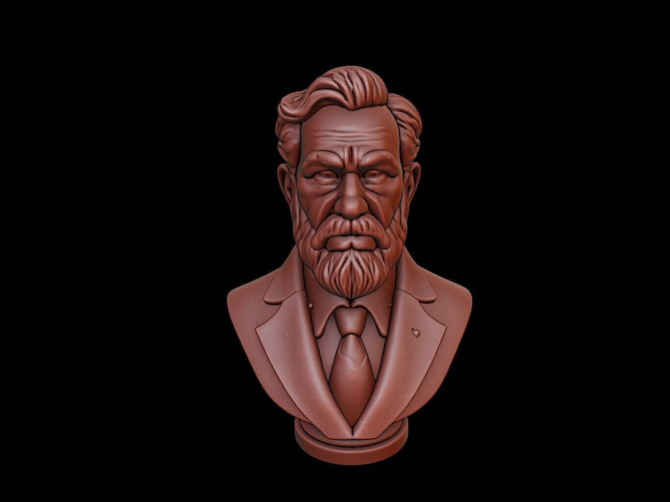 Painter Bust 3D print model_1