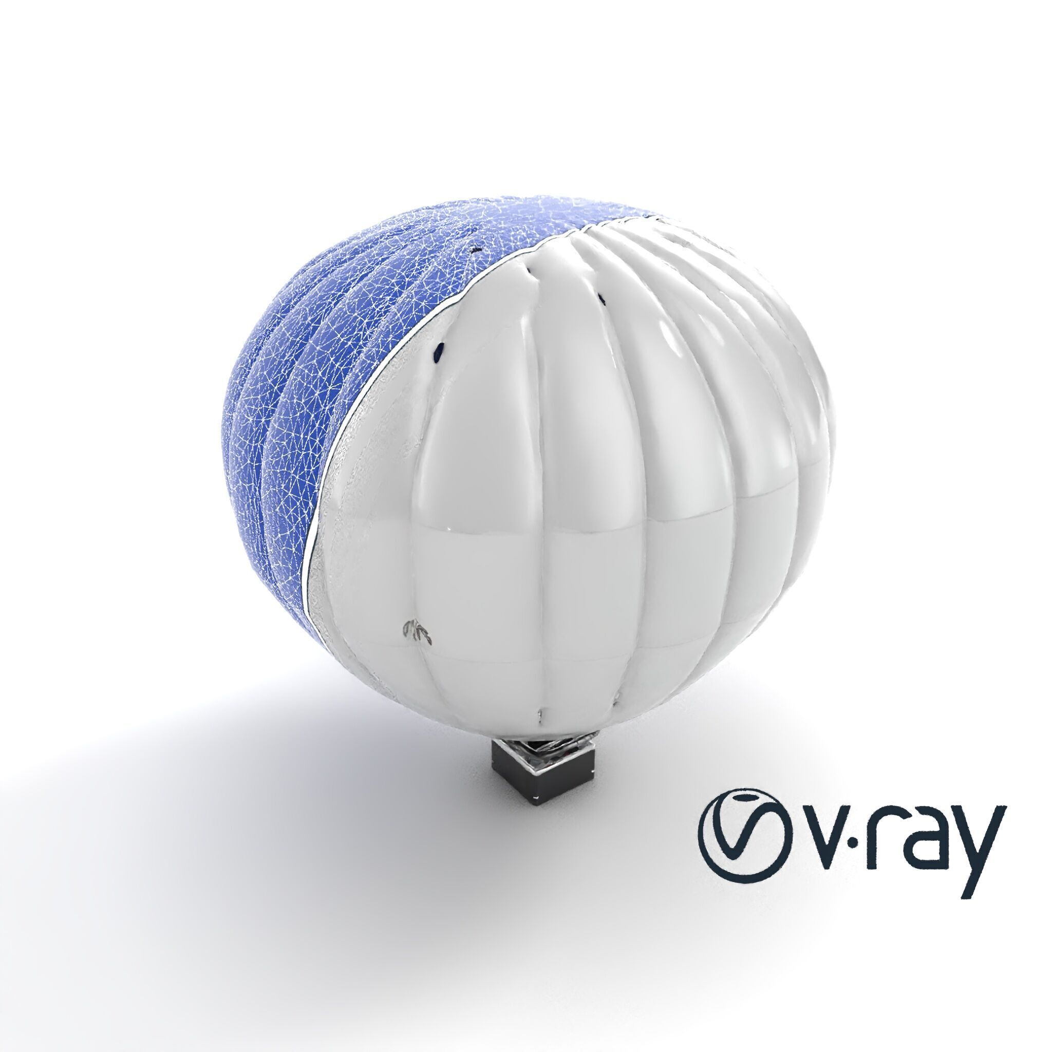 Modern High-Altitude Balloon 3D model pack Low-poly 3D model_14