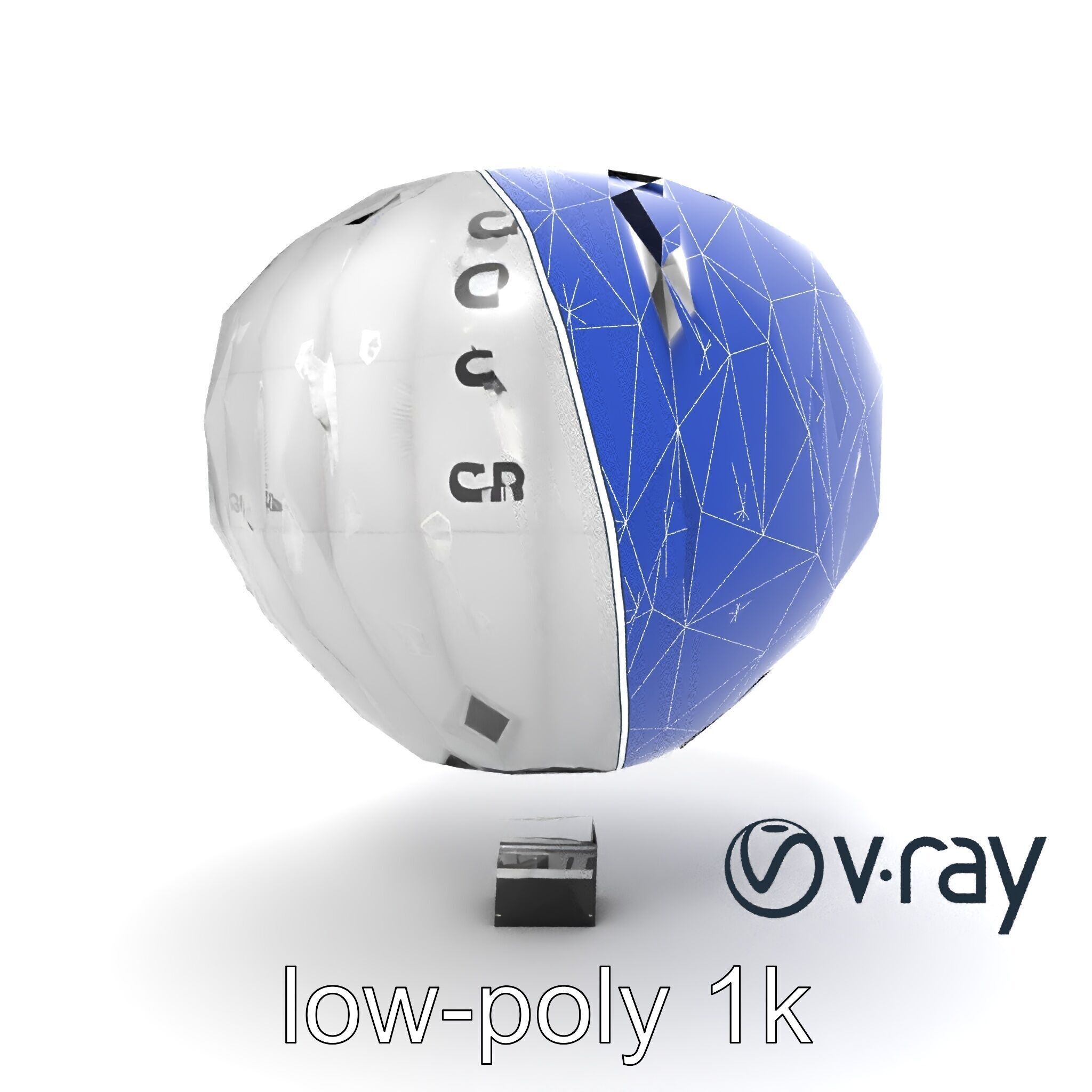 Modern High-Altitude Balloon 3D model pack Low-poly 3D model_23
