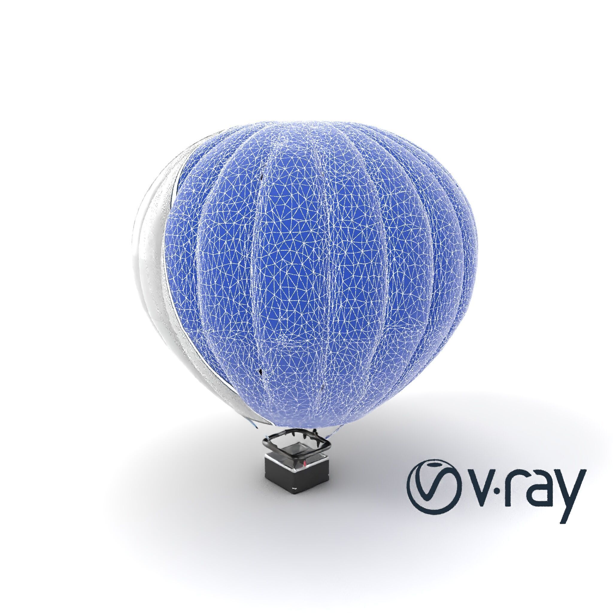 Modern High-Altitude Balloon 3D model pack Low-poly 3D model_27