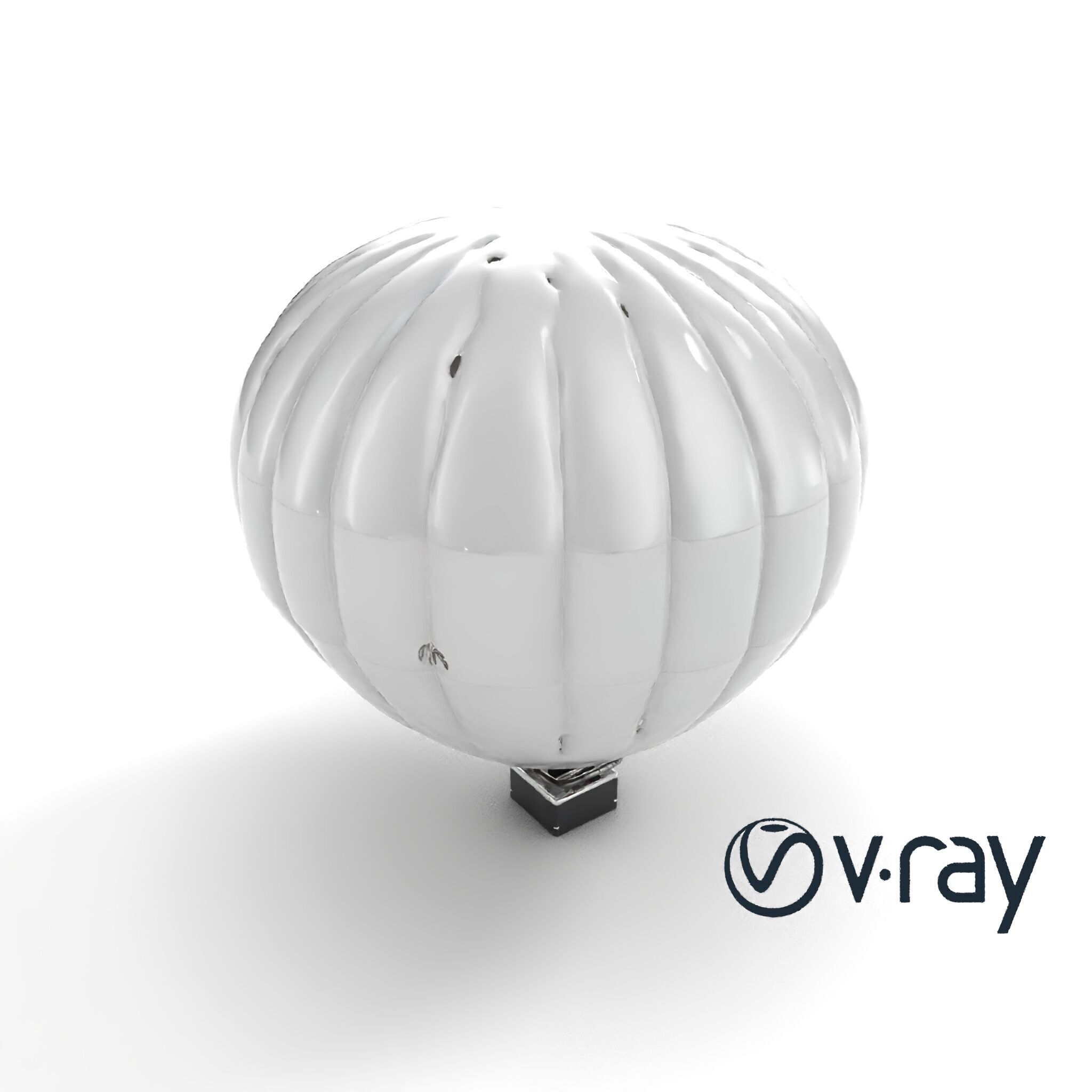 Modern High-Altitude Balloon 3D model pack Low-poly 3D model_9