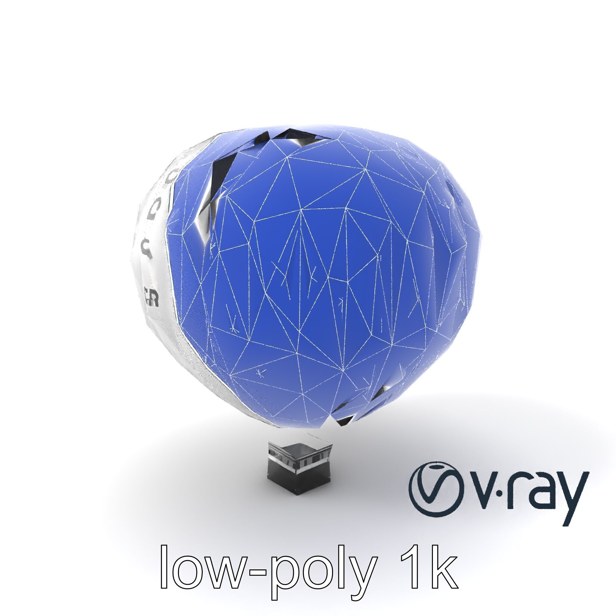 Modern High-Altitude Balloon 3D model pack Low-poly 3D model_30