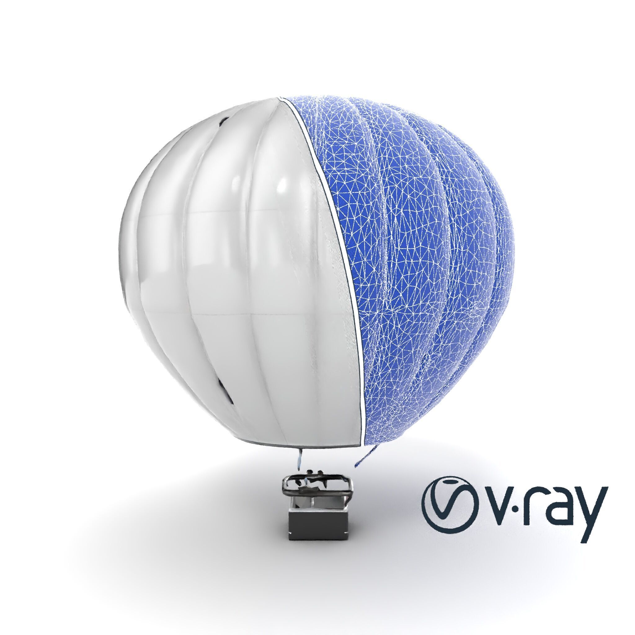 Modern High-Altitude Balloon 3D model pack Low-poly 3D model_28