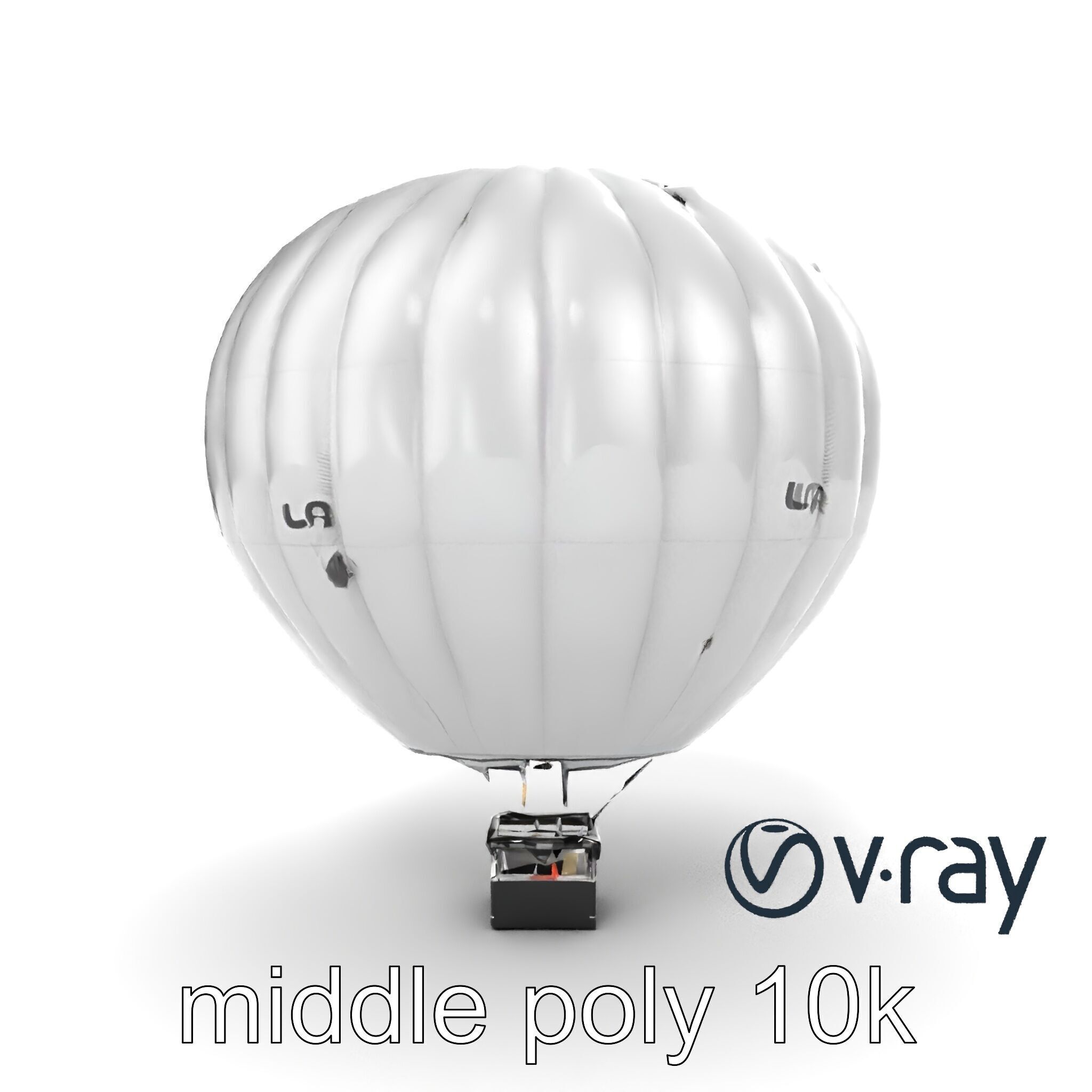 Modern High-Altitude Balloon 3D model pack Low-poly 3D model_12