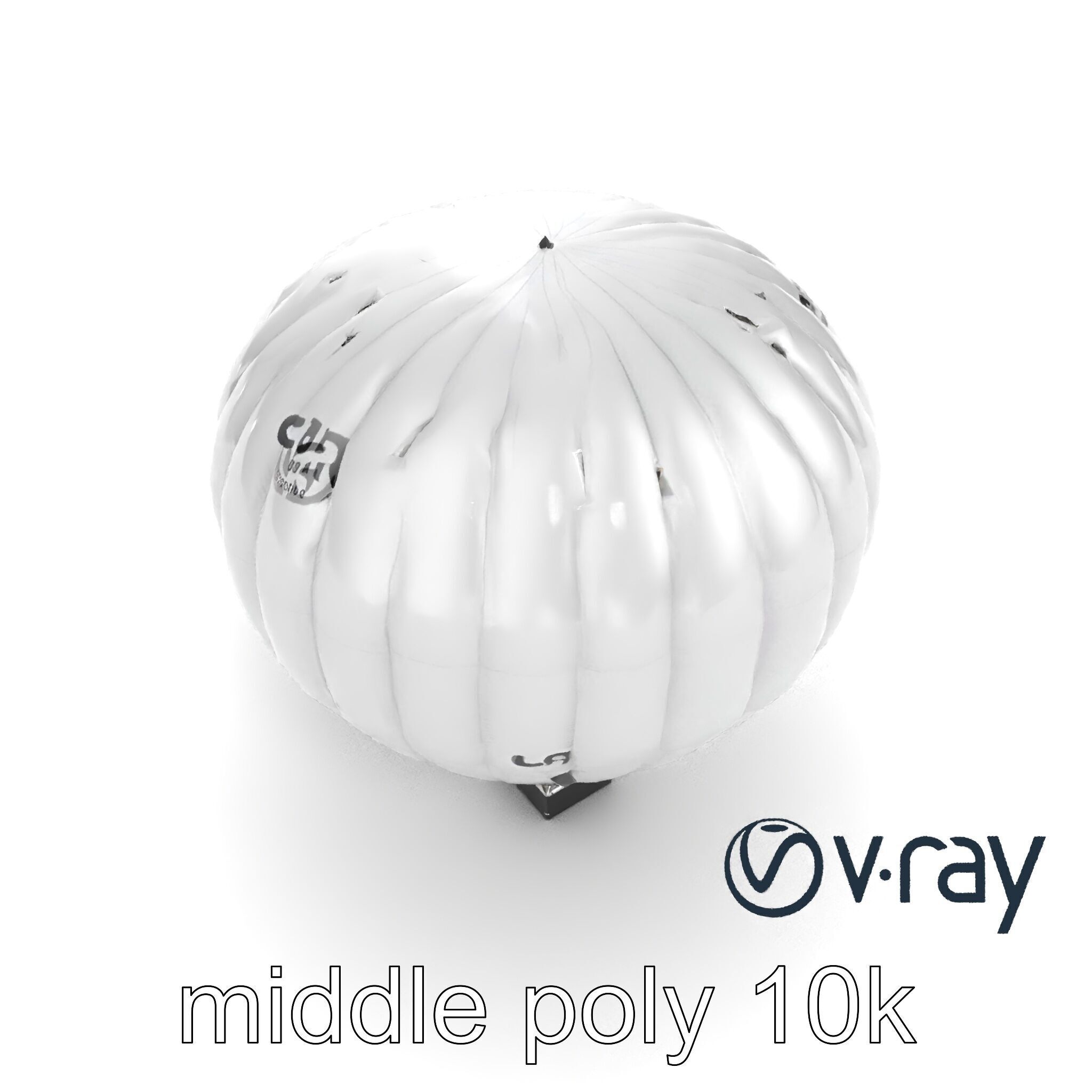 Modern High-Altitude Balloon 3D model pack Low-poly 3D model_7