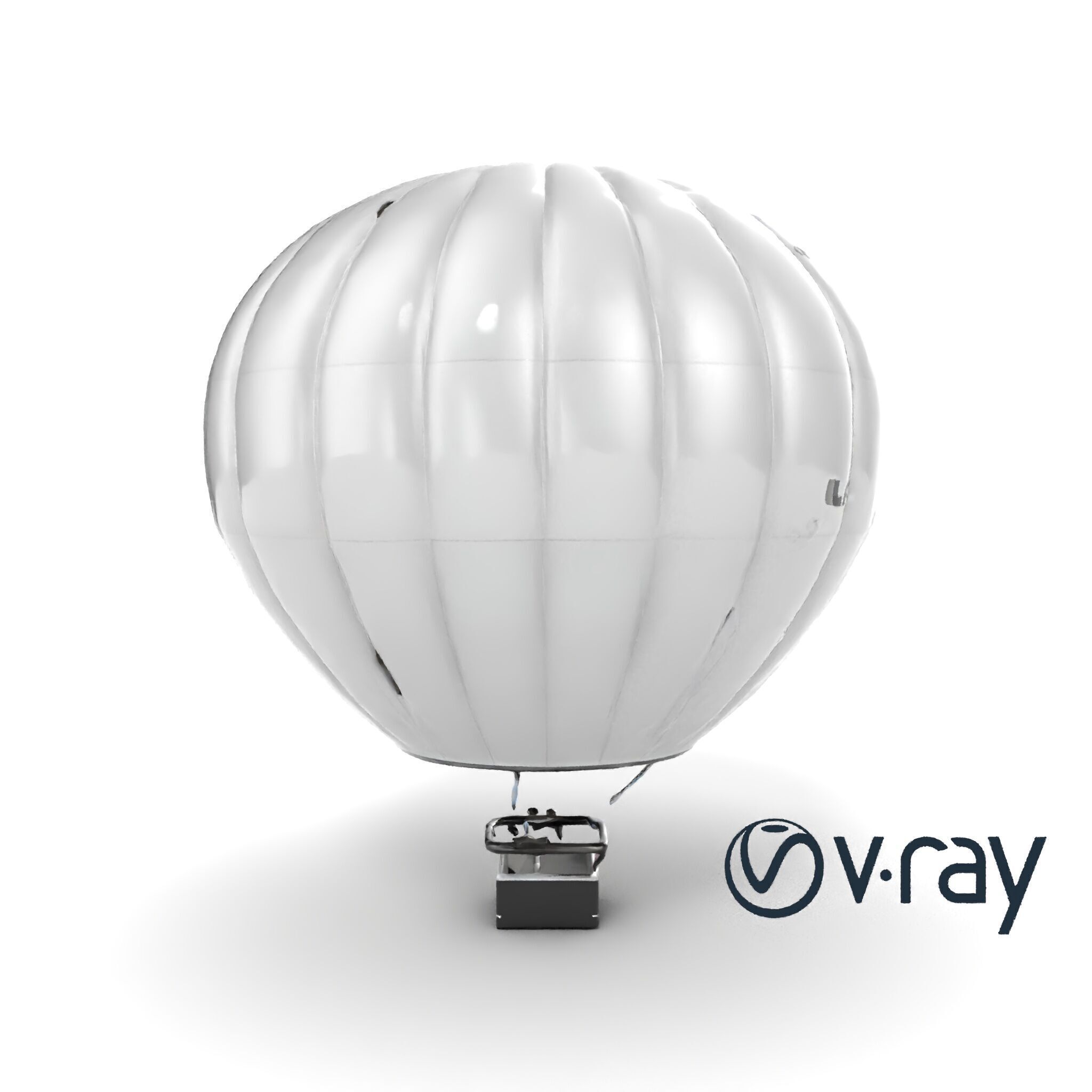 Modern High-Altitude Balloon 3D model pack Low-poly 3D model_15