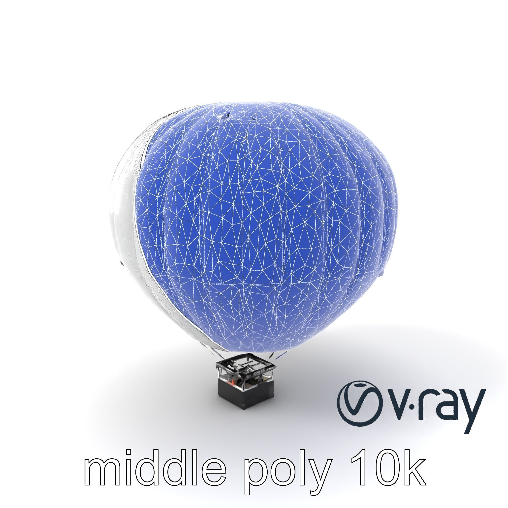 Modern High-Altitude Balloon 3D model pack Low-poly 3D model_31