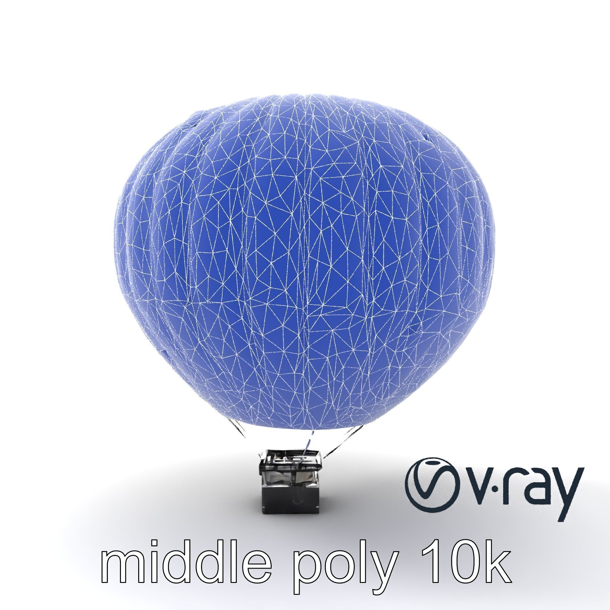 Modern High-Altitude Balloon 3D model pack Low-poly 3D model_26