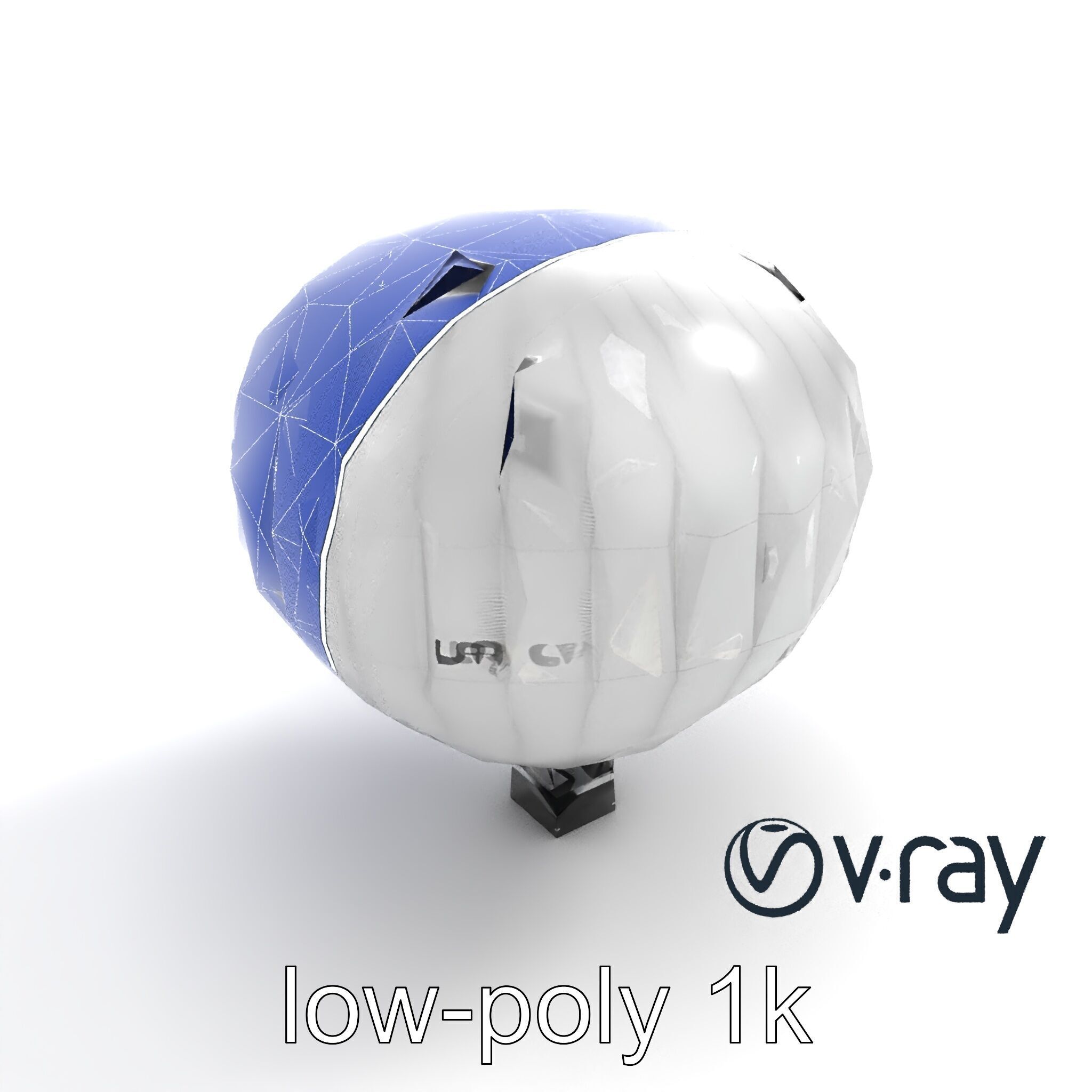 Modern High-Altitude Balloon 3D model pack Low-poly 3D model_17