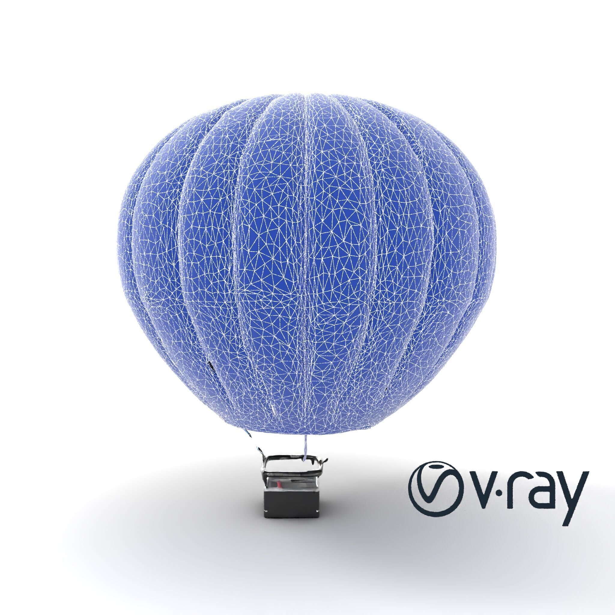 Modern High-Altitude Balloon 3D model pack Low-poly 3D model_13