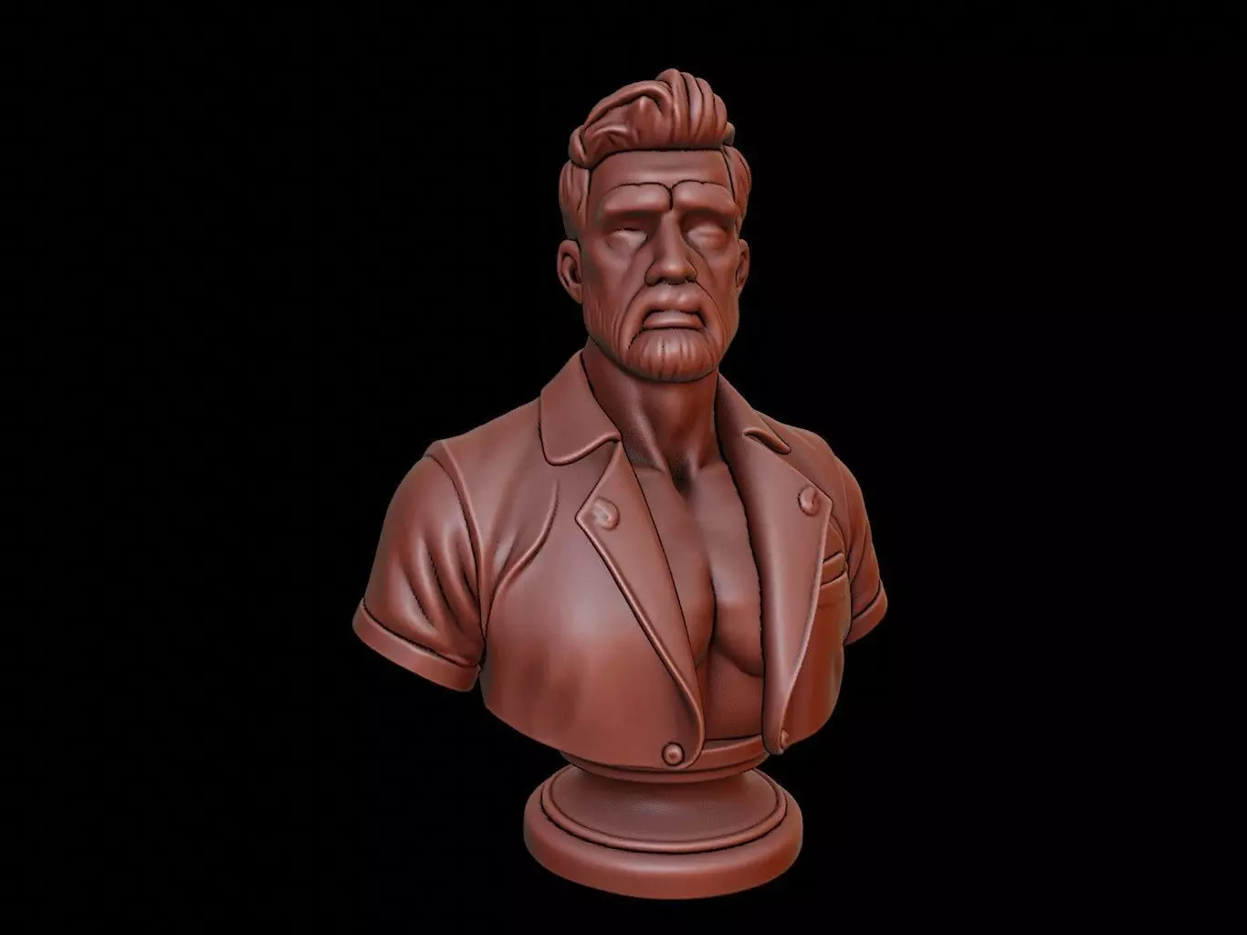 Photographer Bust 3D print model