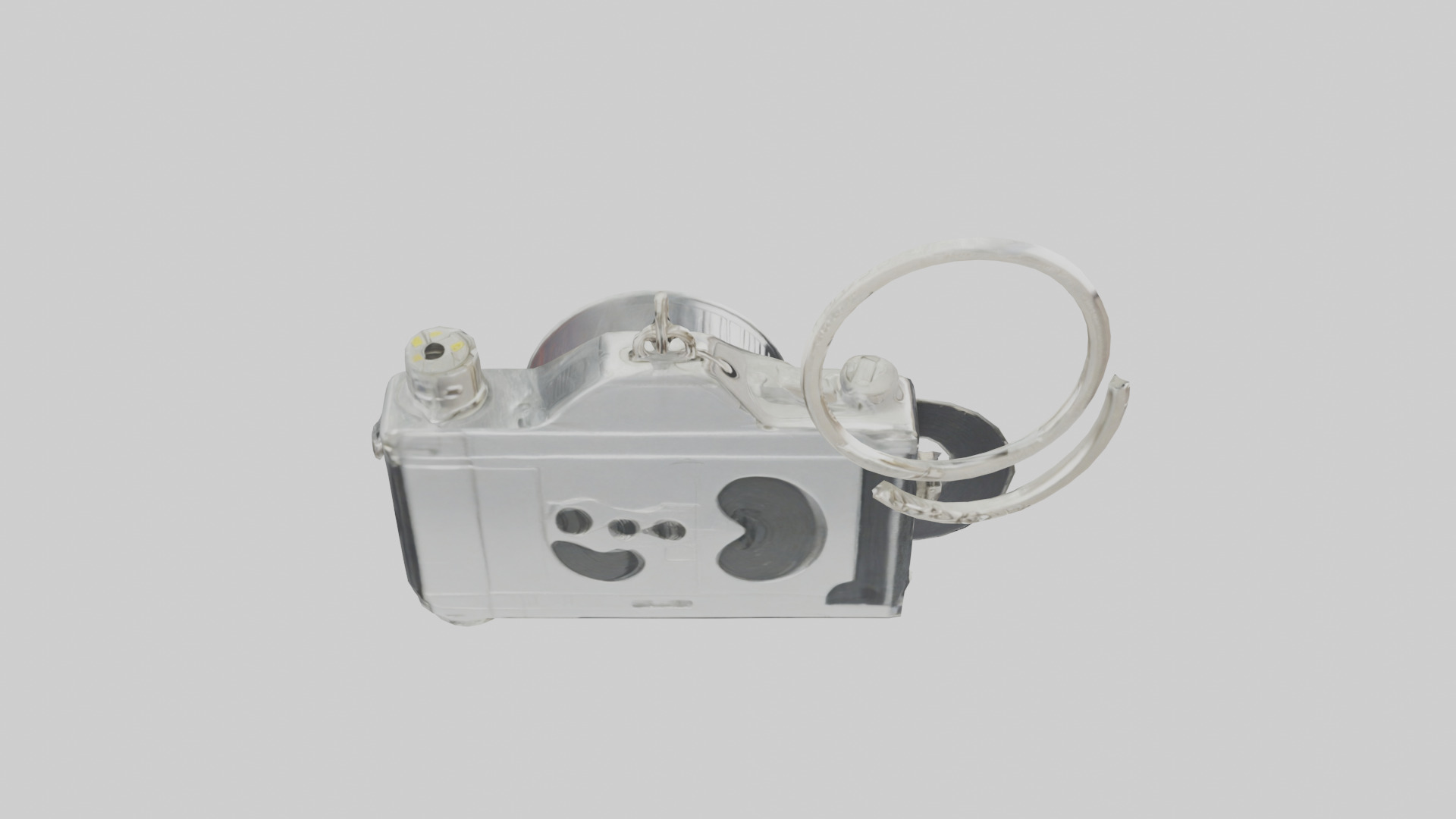 Camera film reel keychain model Low-poly 3D model_28