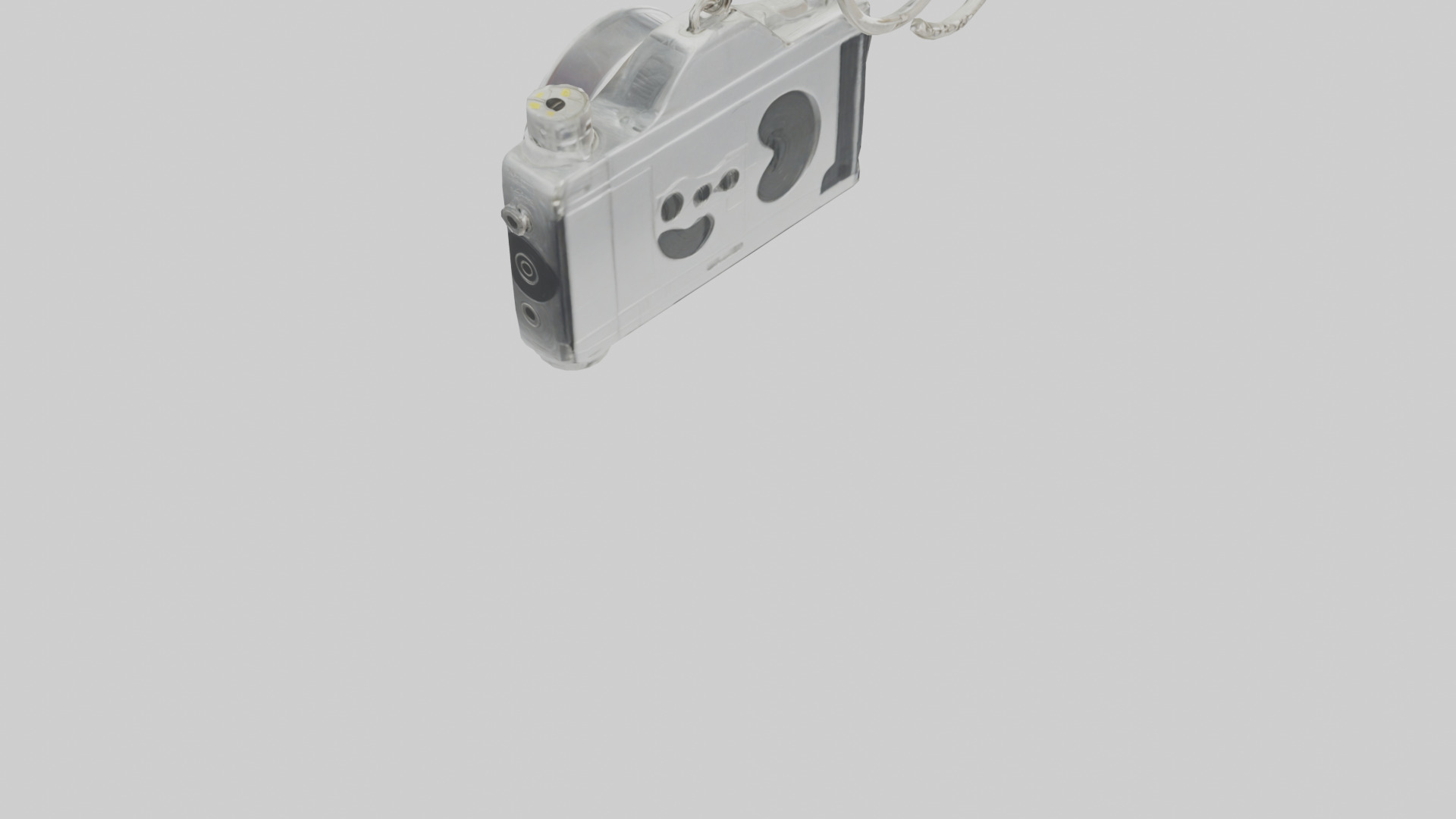 Camera film reel keychain model Low-poly 3D model_4