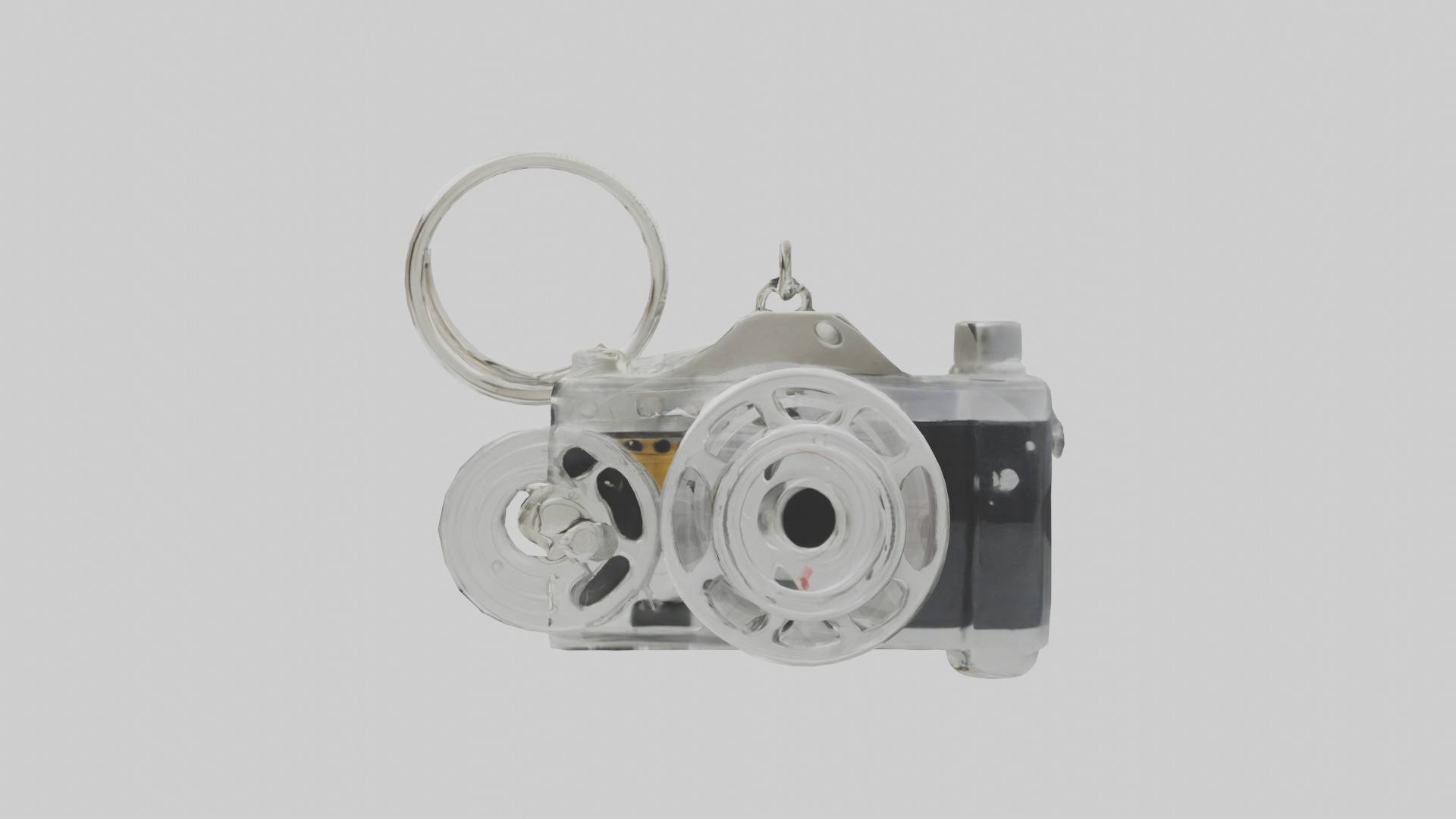 Camera film reel keychain model Low-poly 3D model_22