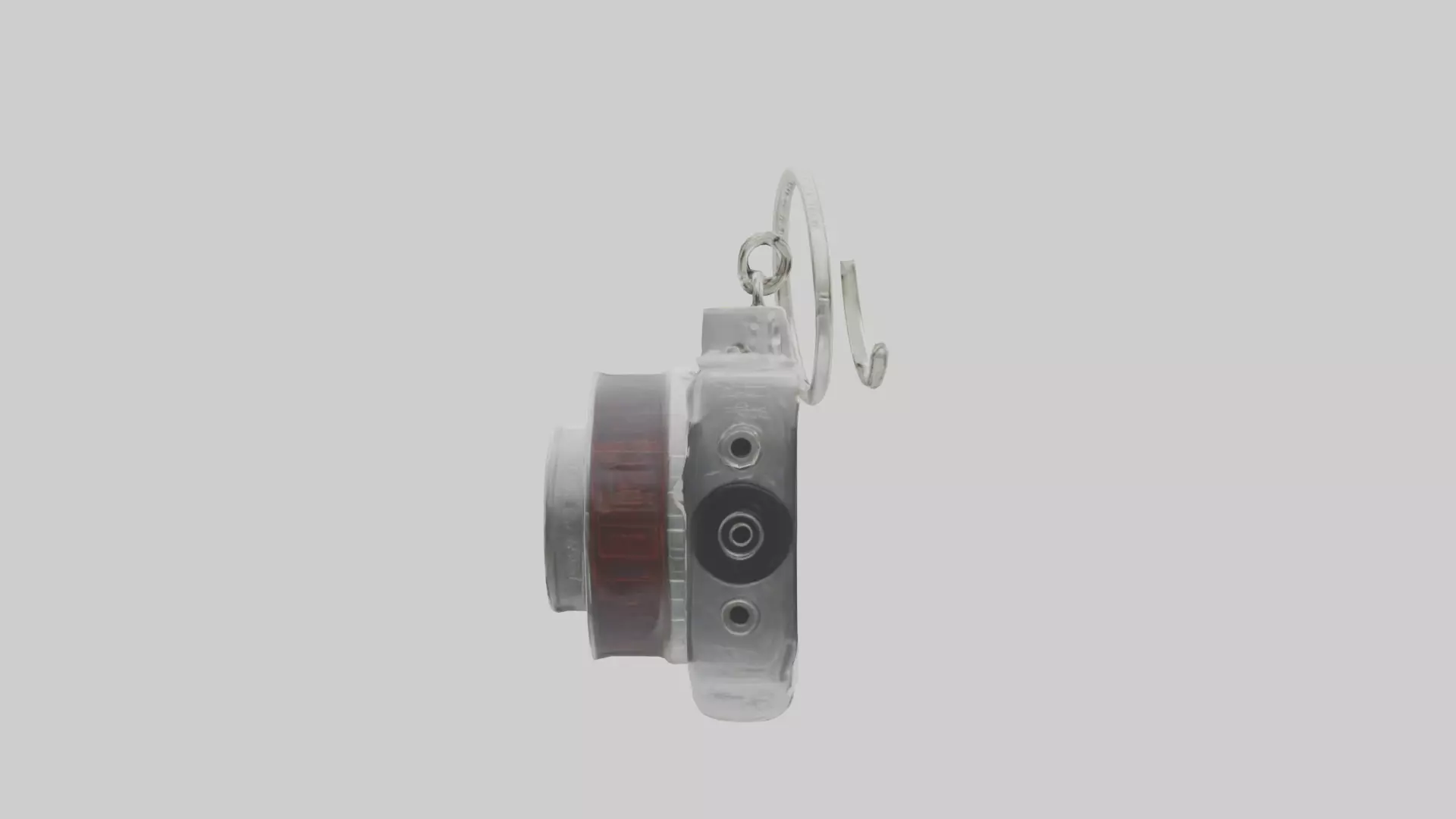 Camera film reel keychain model Low-poly 3D model_0