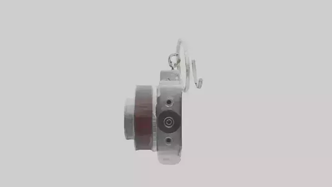 Camera film reel keychain model Low-poly 3D model