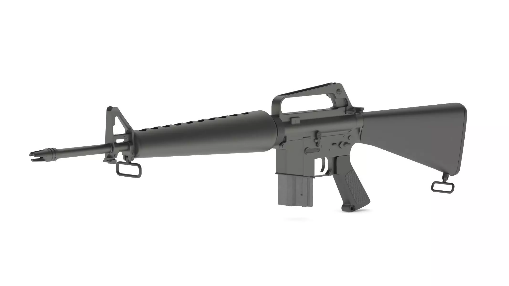 Assault Rifle Xm16E1  3D model_0