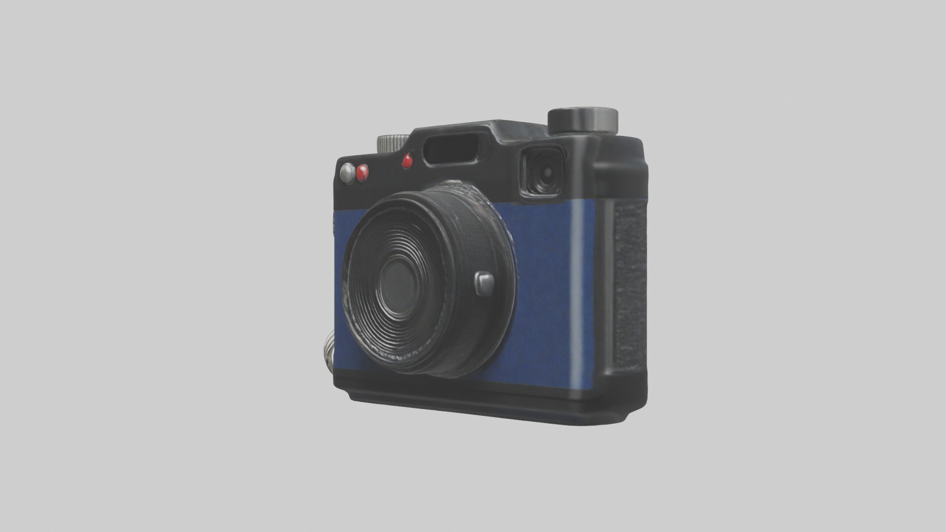 Camera keychain model Low-poly 3D model_11