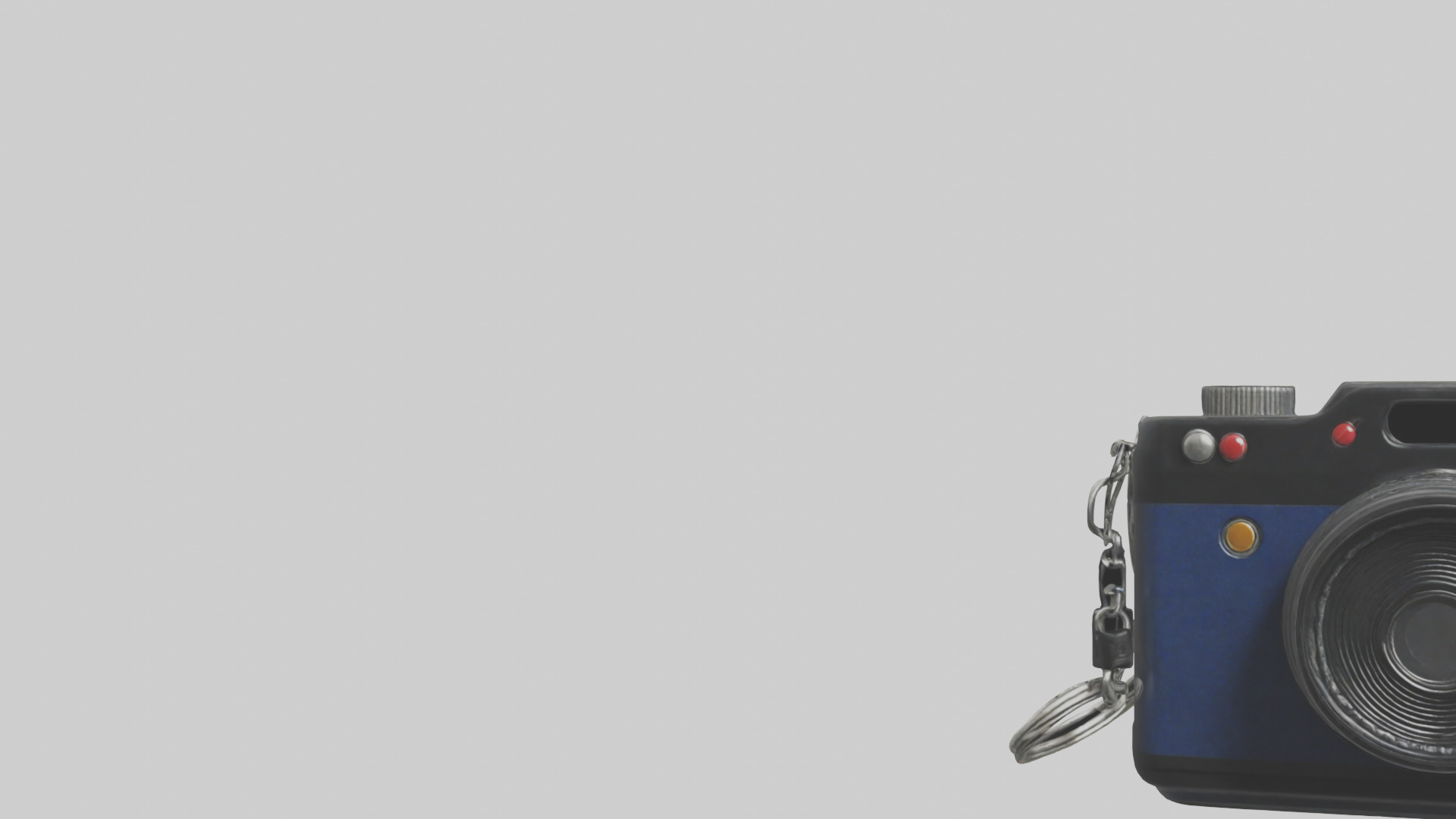 Camera keychain model Low-poly 3D model_21