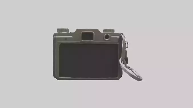Camera keychain model Low-poly 3D model