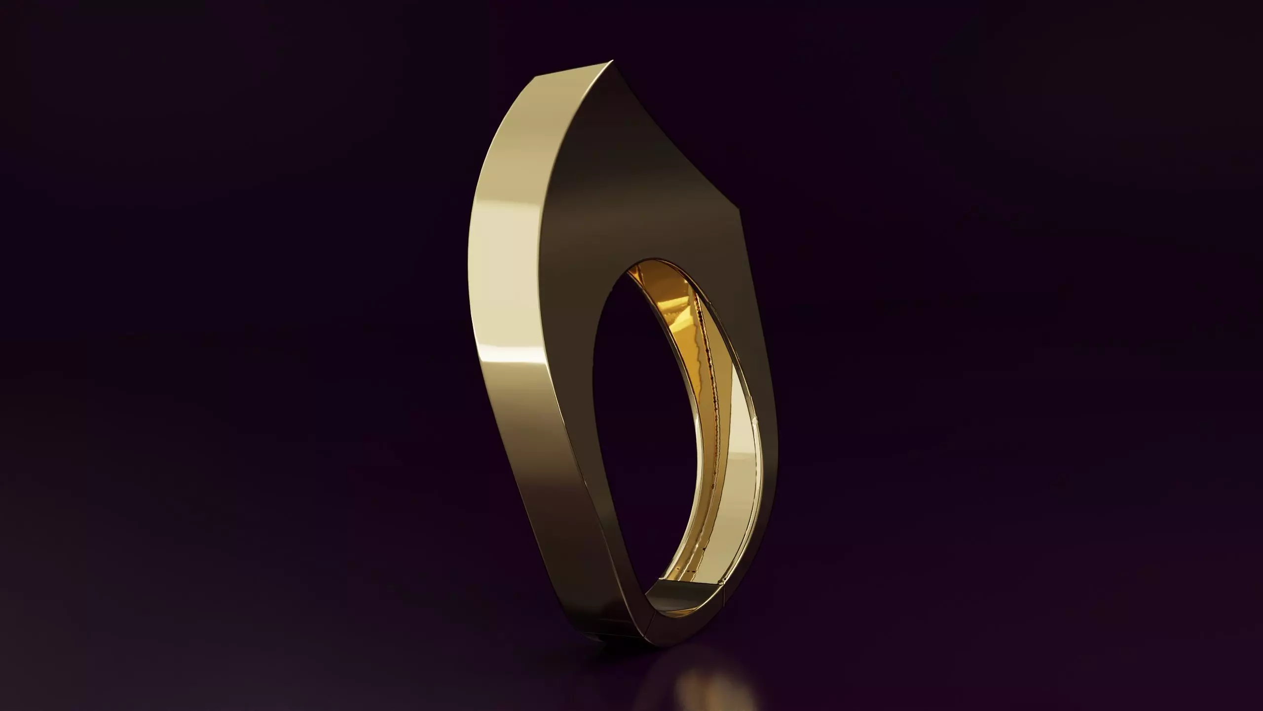 free form ring N55 3D print model
