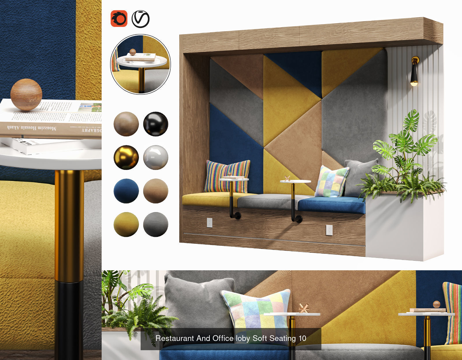 Premium Soft Seating Collection 01 for Restaurants And Offices   _3