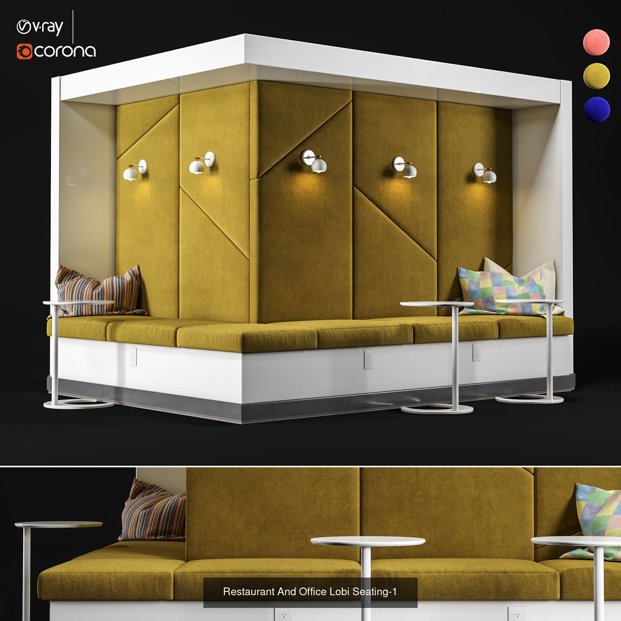 Premium Soft Seating Collection 01 for Restaurants And Offices   _1