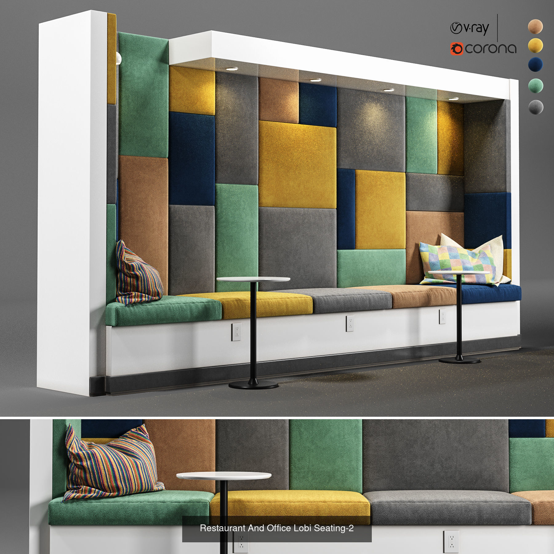 Premium Soft Seating Collection 01 for Restaurants And Offices   _2