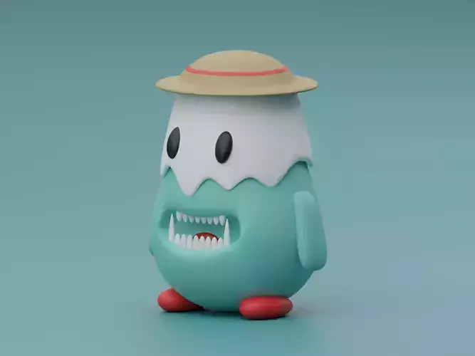Cute Monster With Hat