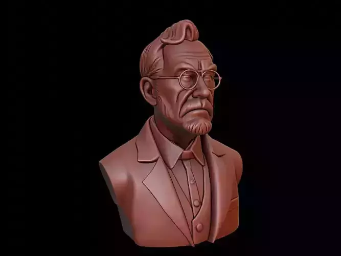 Physicist Bust 3D print model