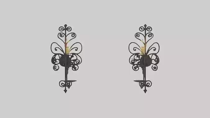Candle wall sconce model
