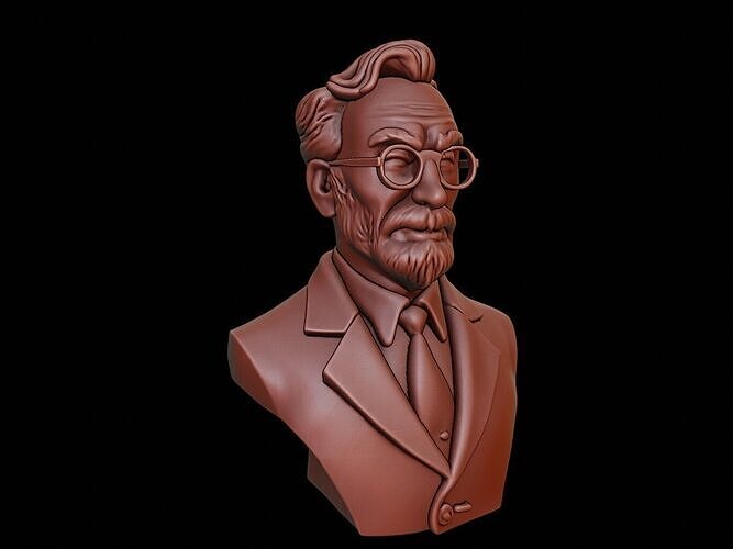 Physicist Bust 3D print model