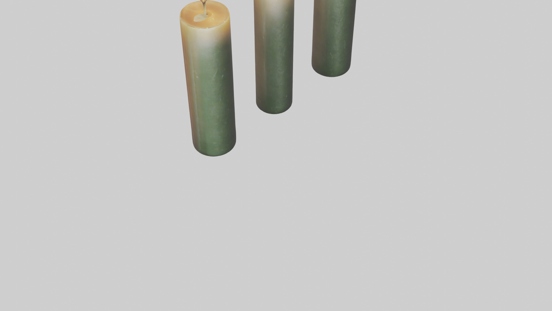 Candles model Low-poly 3D model_6
